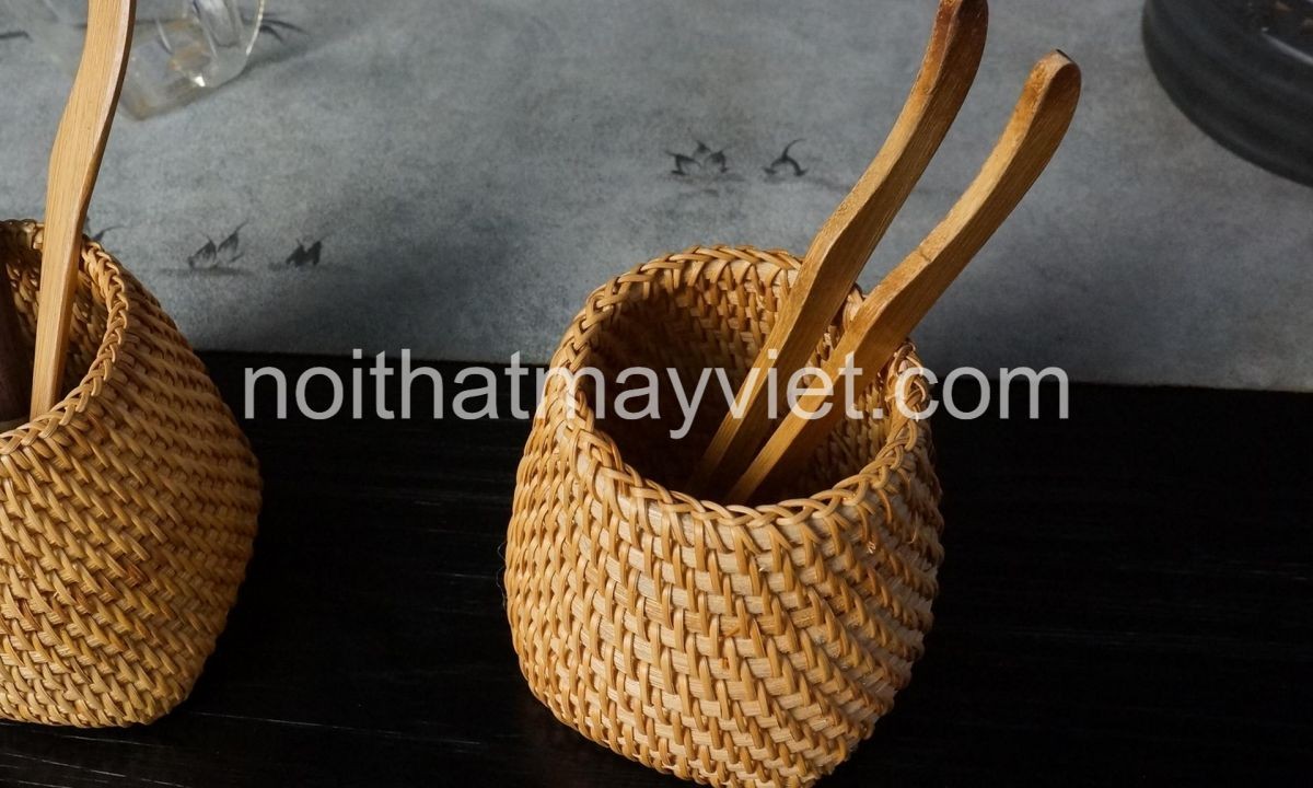 Lọ Mây Tre Đựng Đồ LMT001